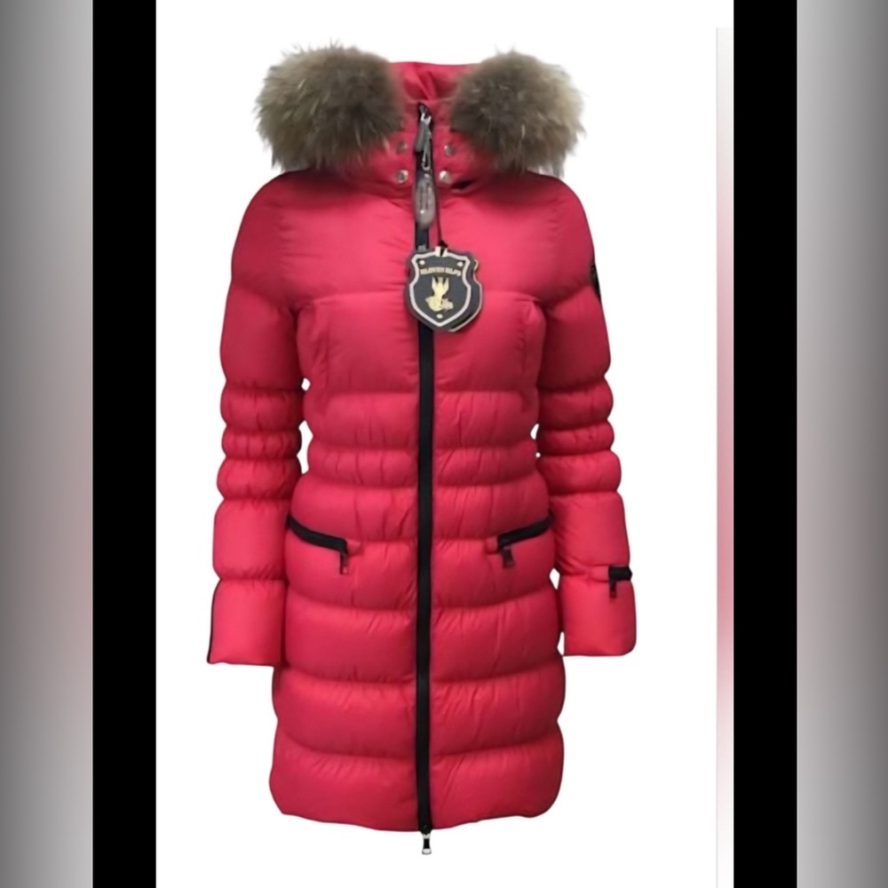Luxurious Eleven Elfs Down Filled Pink Parka with Real Fox Fur Hood. Made in 🇨🇦🍁